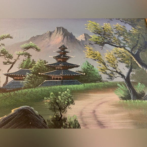 Original Vintage Japanese Oil Painting - Picture 5 of 7